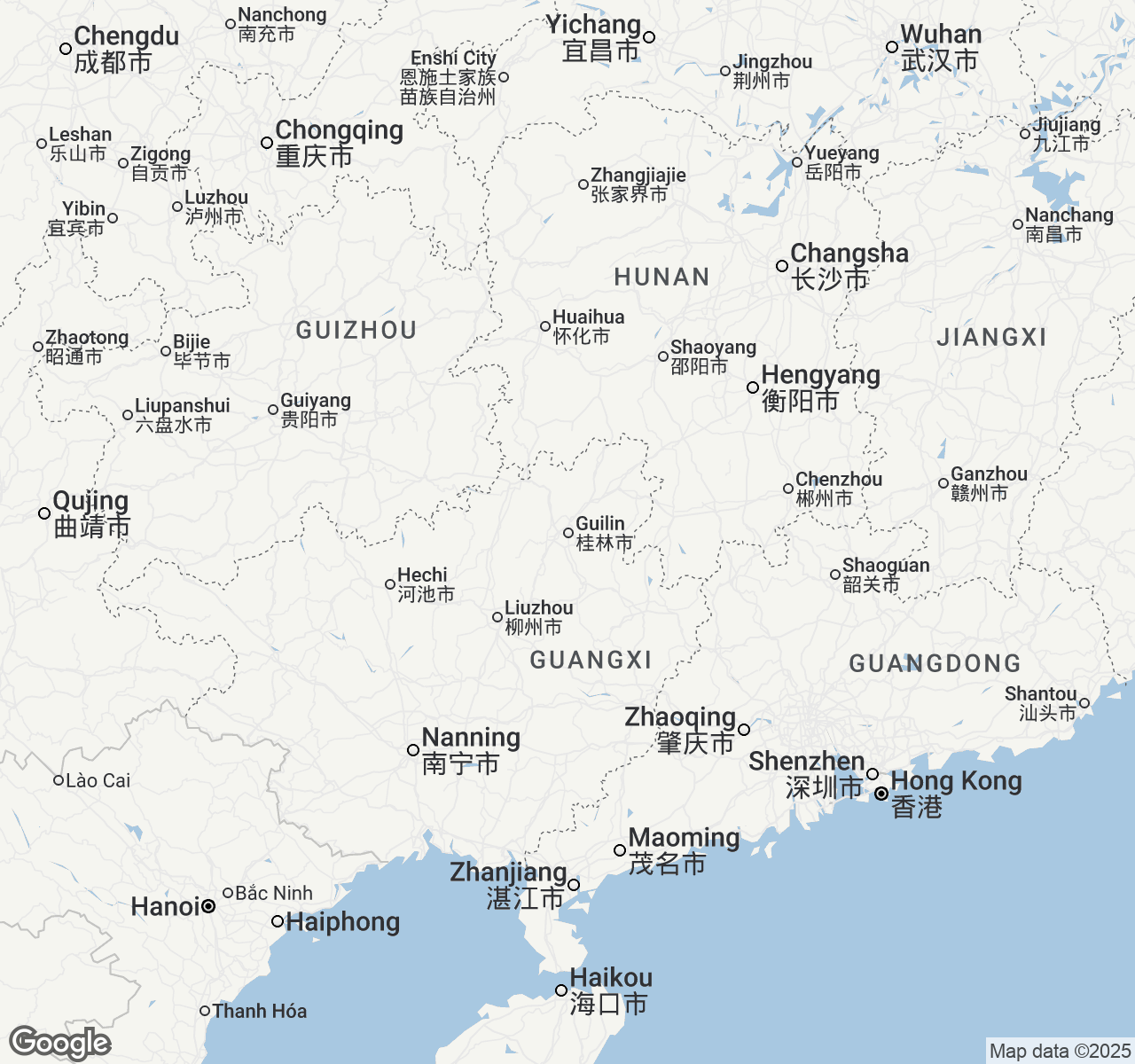 Map of Guilin