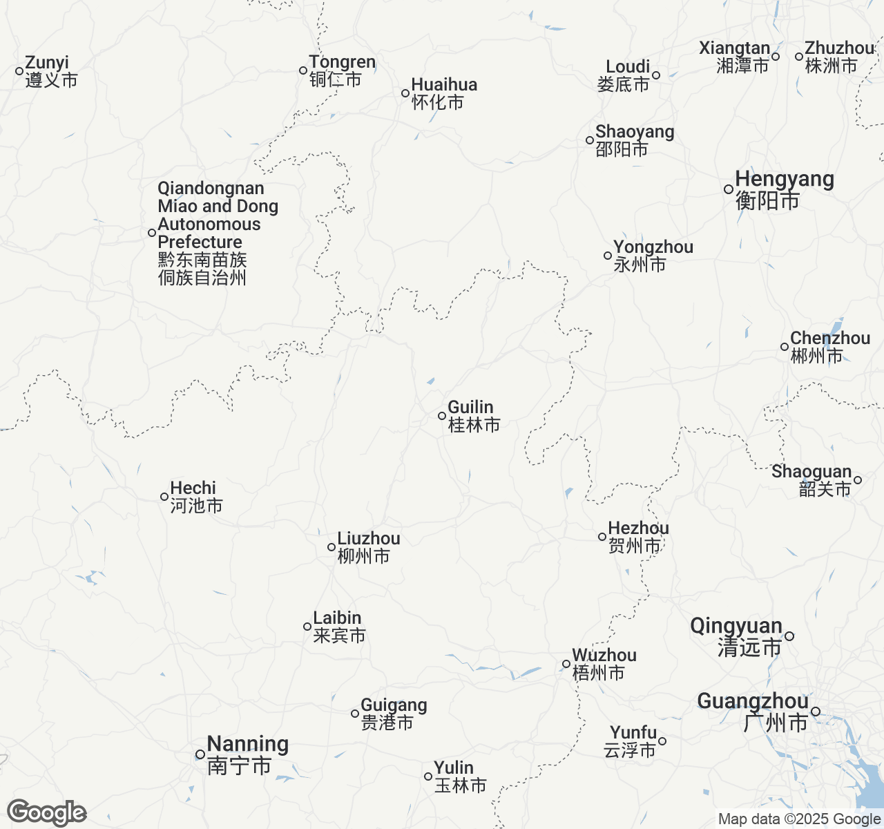Map of Guilin